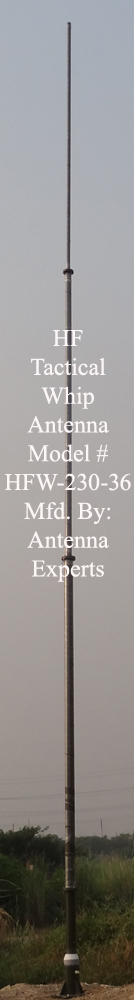 HF Vertical Whip Monopole Antenna for Ground Staion & Shipboard Appication