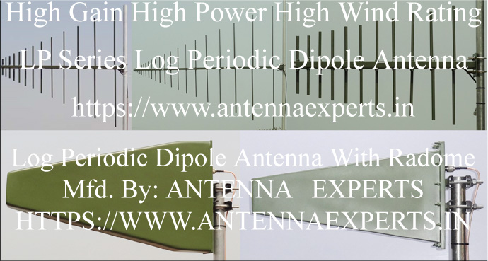 HF VHF UHF Military Log Periodic Antenna High Gain Log Periodic Dipole Antenna Military LP Antenna