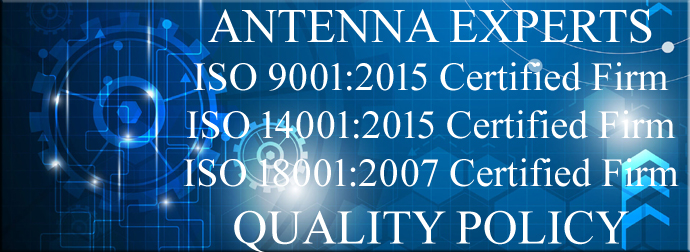 Quality Policy of Military Antenna Experts TETRA Antenna Quality Policy ILS Antenna FTS Antenna