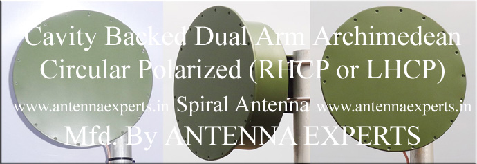 Dual Arm Archimedean Cavity Backed Spiral Antenna Dual Arm Archimedean Cavity Backed Spiral Antenna